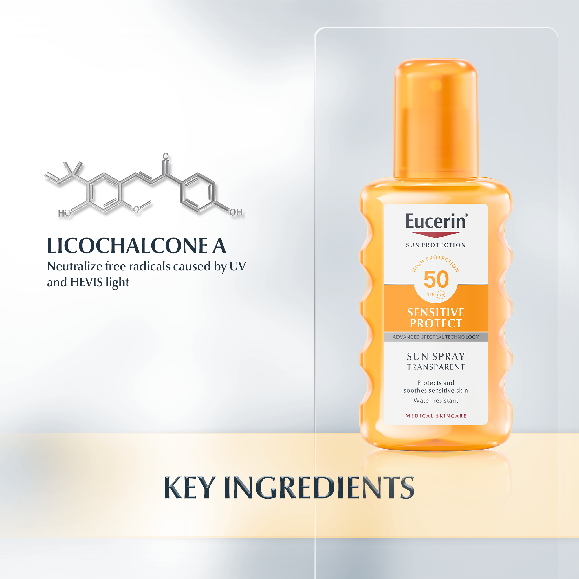 Eucerin Sun Spray Transparent Sensitive Protect Spf 50