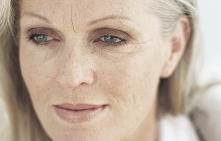 Elderly woman´s face